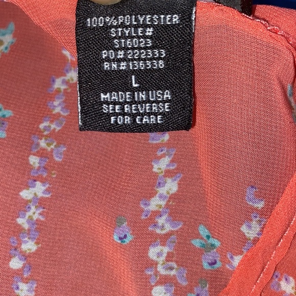 Deb Button Racerback Sheer Tank Top - Picture 6 of 6